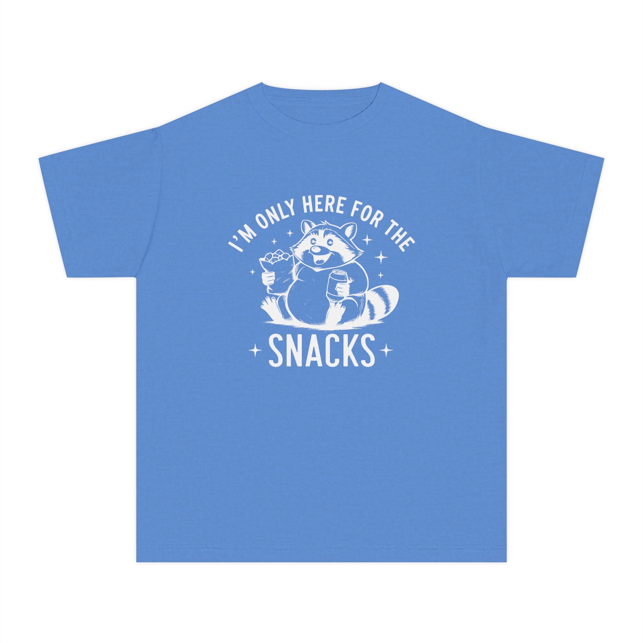 Youth Graphic T-Shirt - I'm Only Here For The Snacks | Kids clothes by atgodanddesigns