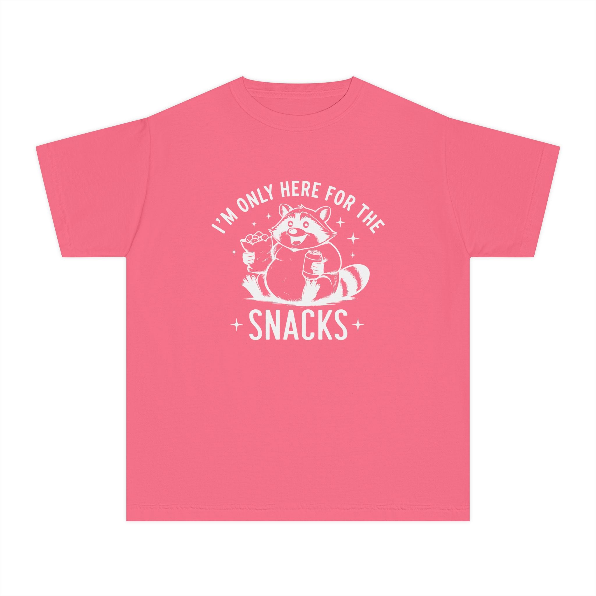 Youth Graphic T-Shirt - I'm Only Here For The Snacks | Kids clothes by atgodanddesigns