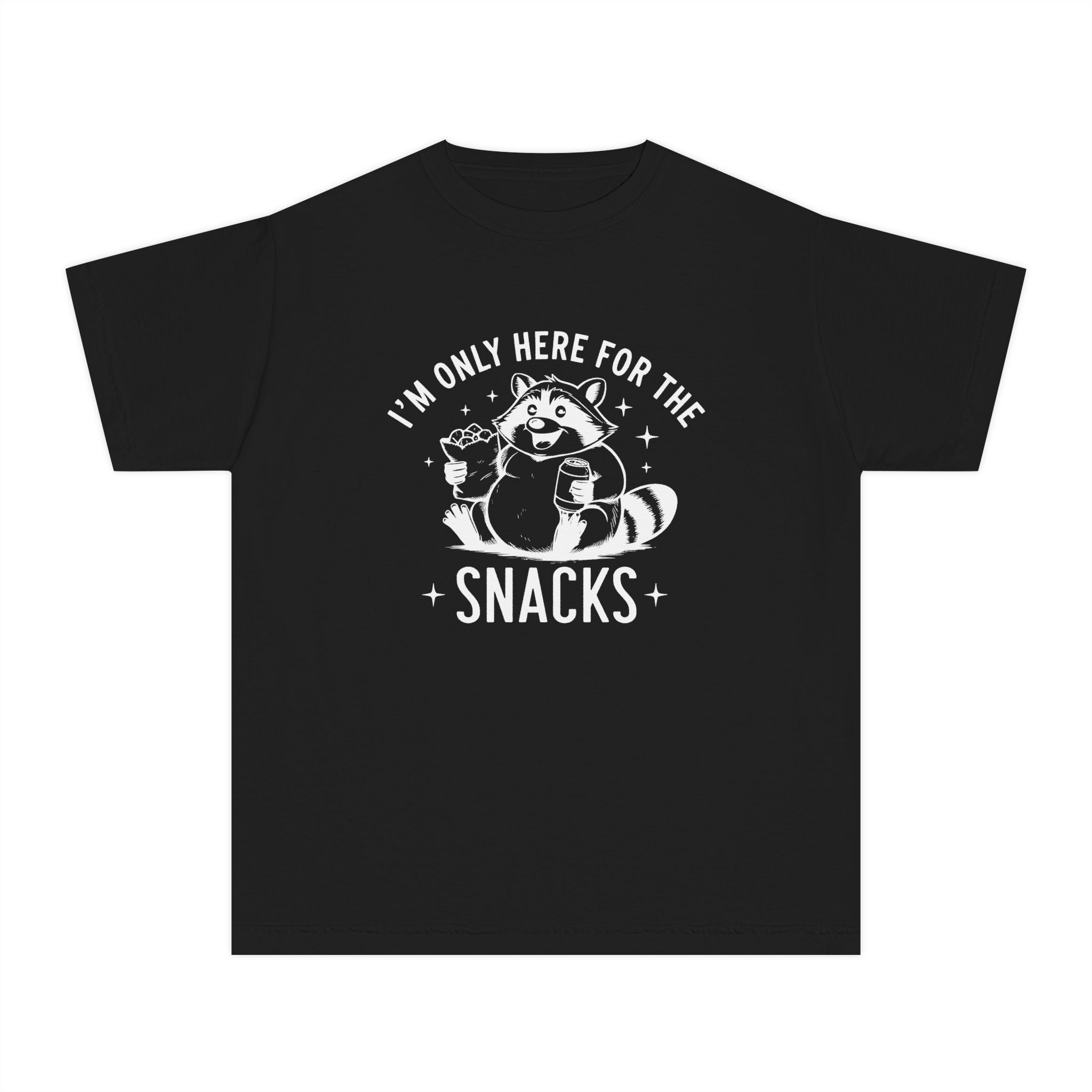 Youth Graphic T-Shirt - I'm Only Here For The Snacks | Kids clothes by atgodanddesigns