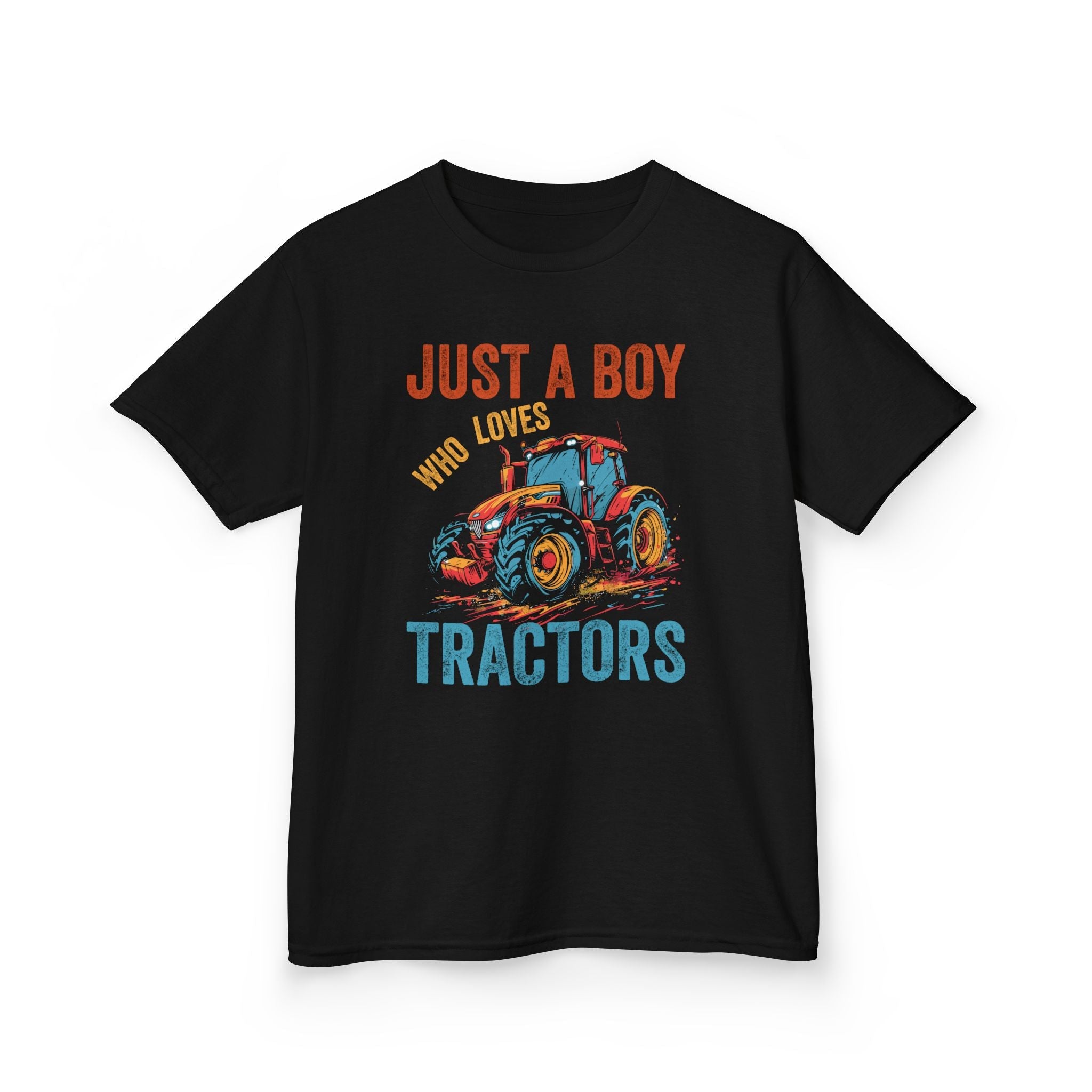 Youth Graphic T-Shirt - Just A Boy Who Loves Tractors | Kids clothes by atgodanddesigns