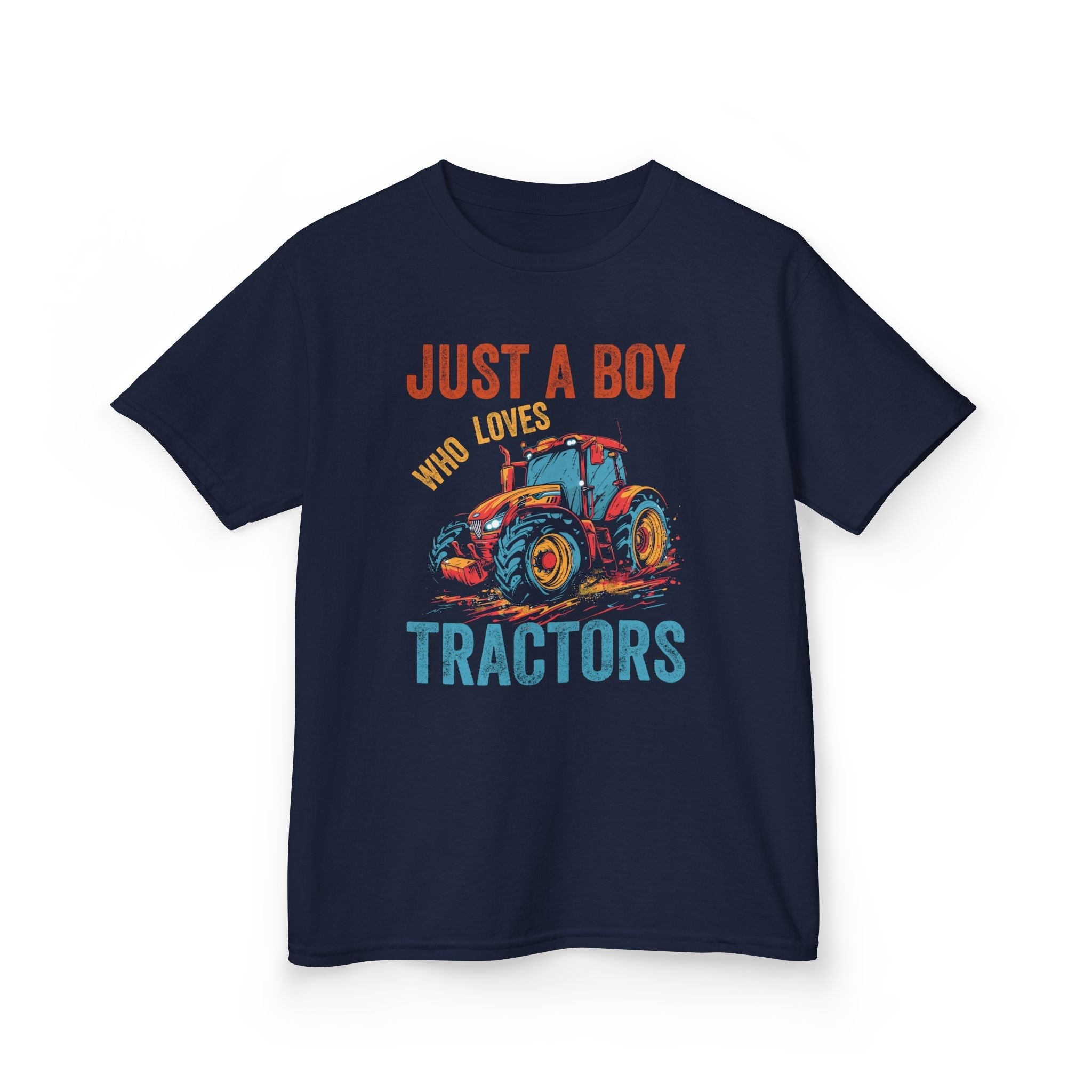 Youth Graphic T-Shirt - Just A Boy Who Loves Tractors | Kids clothes by atgodanddesigns