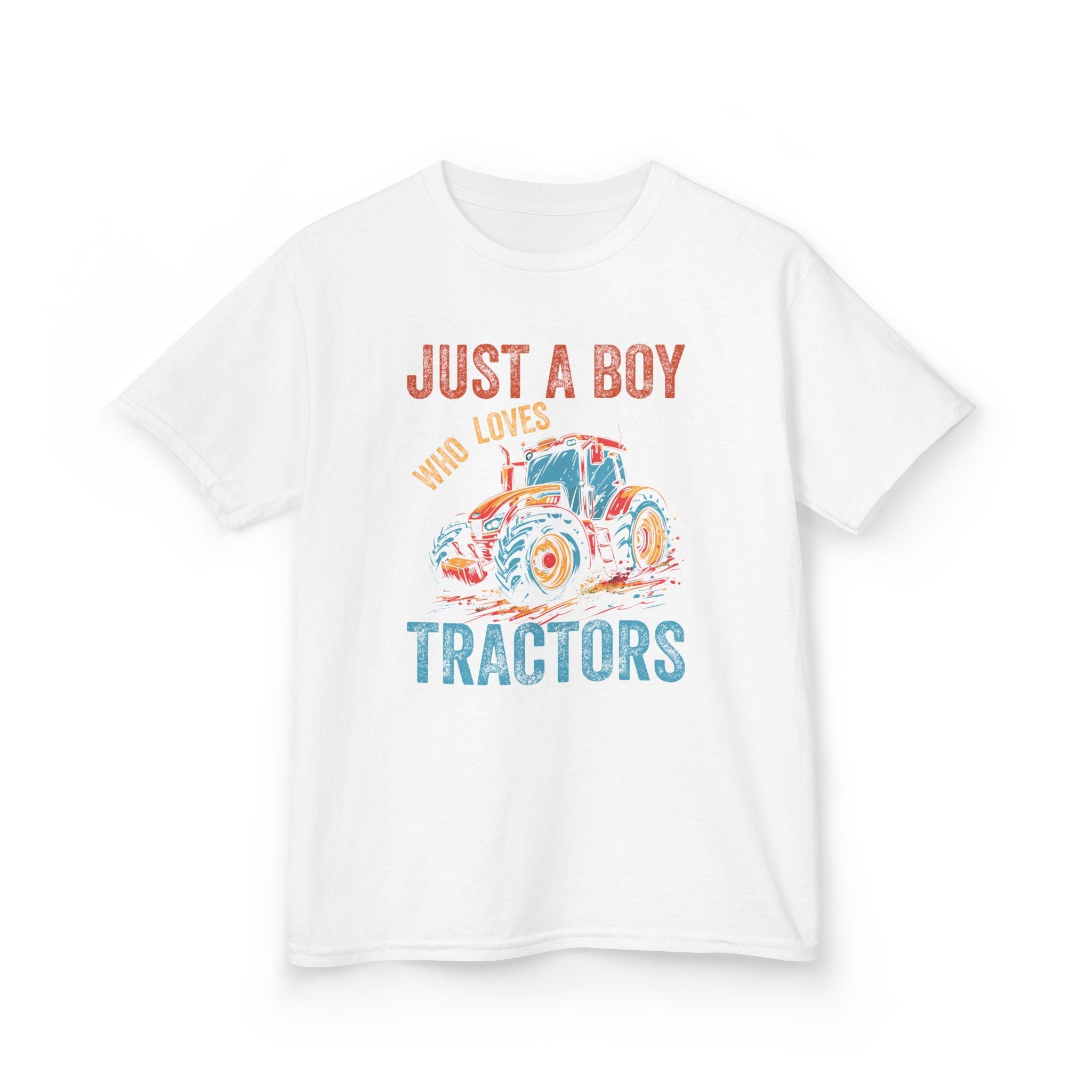 Youth Graphic T-Shirt - Just A Boy Who Loves Tractors | Kids clothes by atgodanddesigns
