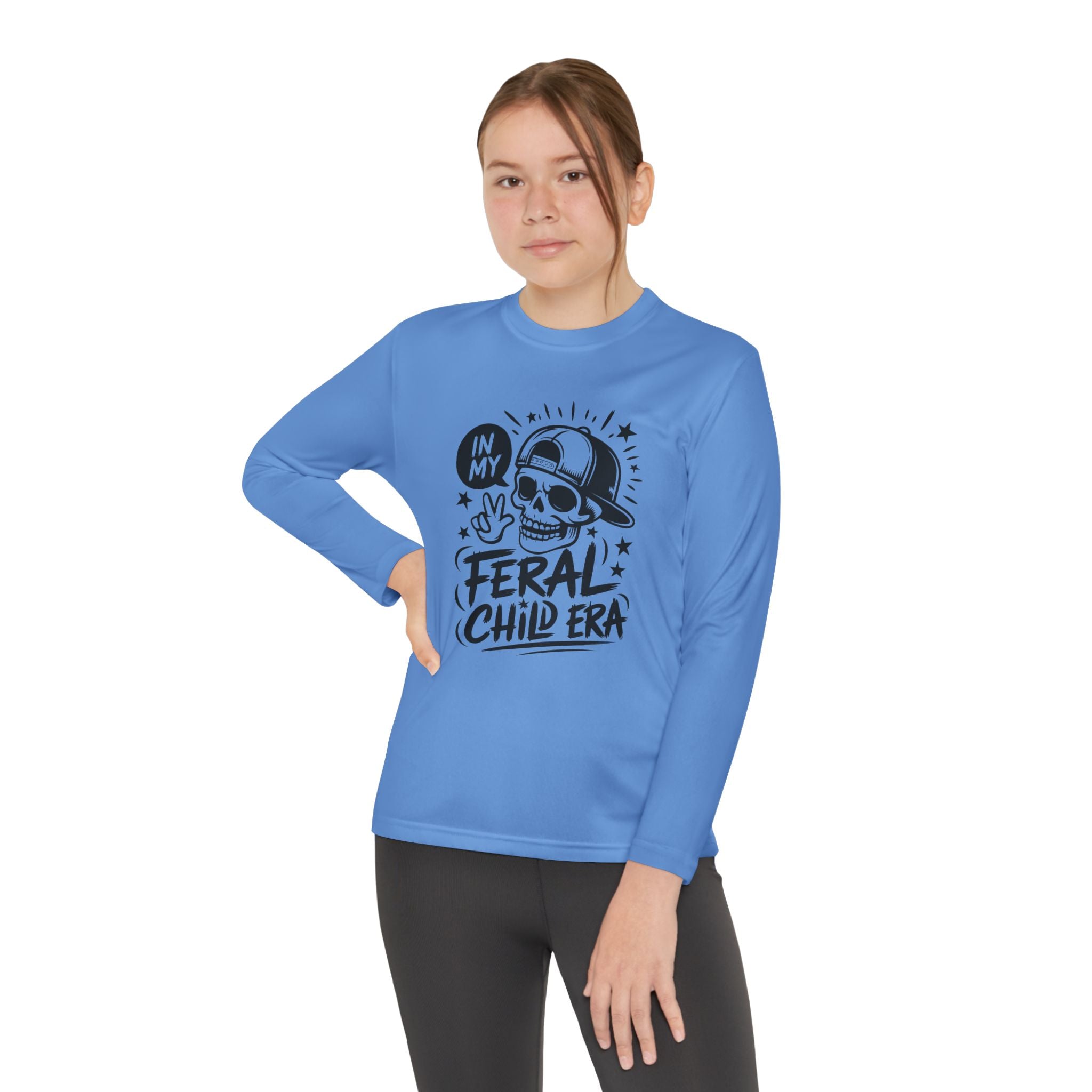 Youth Graphics Long Sleeve T-Shirt - In My Feral Child Era | Kids clothes by atgodanddesigns