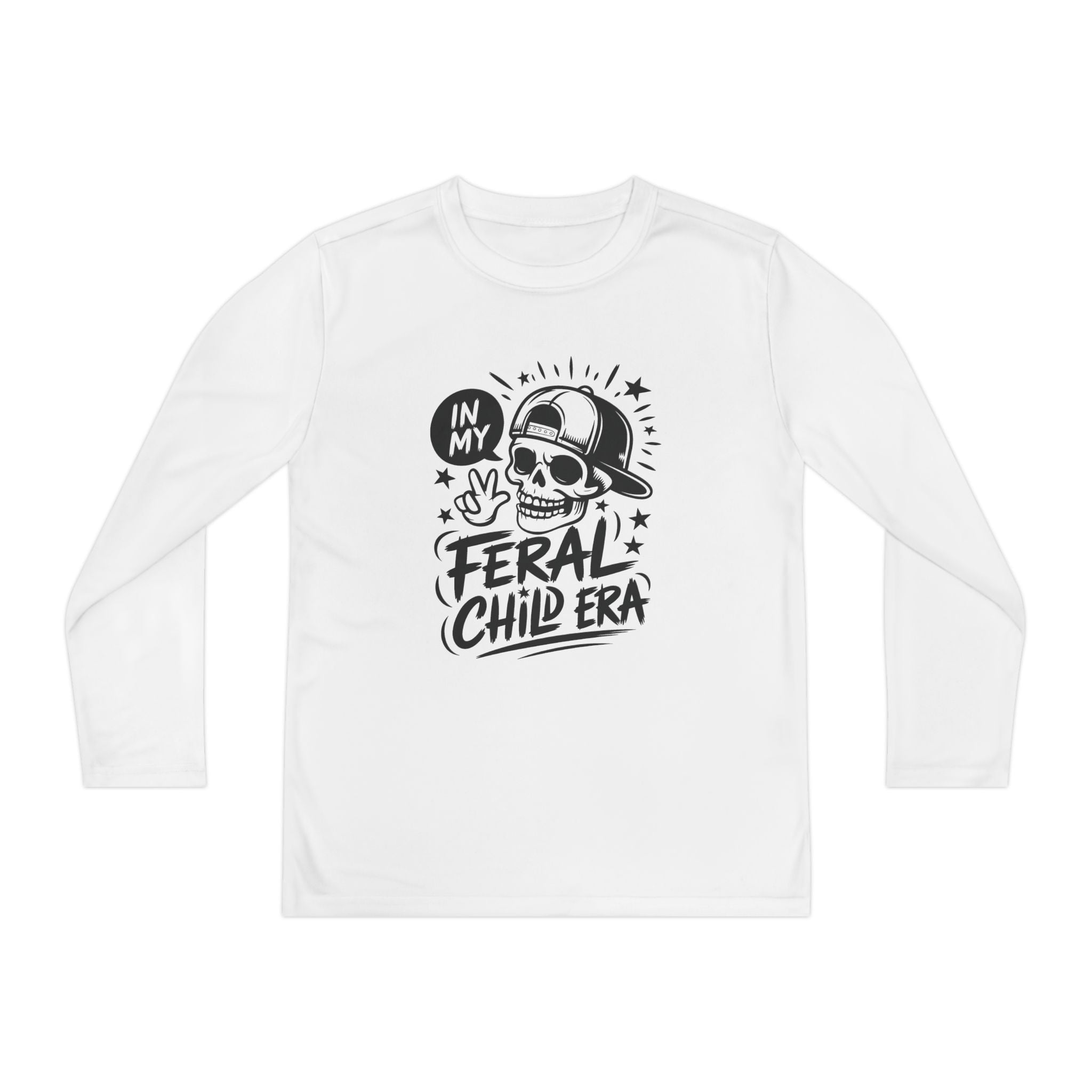 Youth Graphics Long Sleeve T-Shirt - In My Feral Child Era | Kids clothes by atgodanddesigns