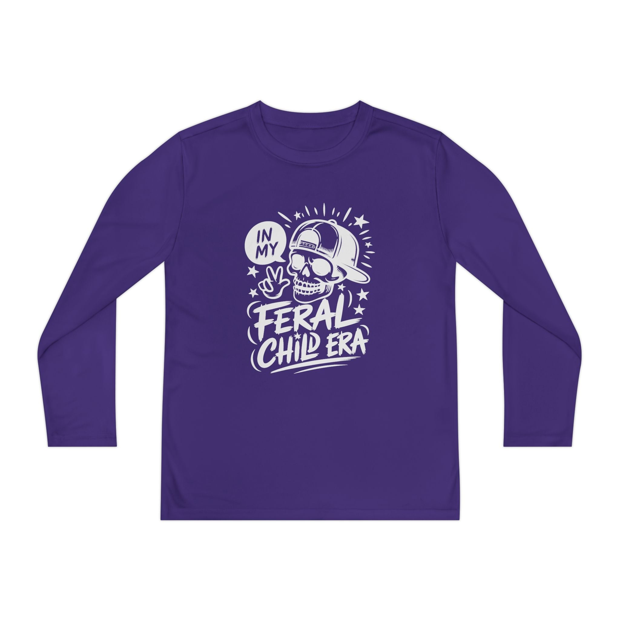 Youth Graphics Long Sleeve T-Shirt - In My Feral Child Era | Kids clothes by atgodanddesigns
