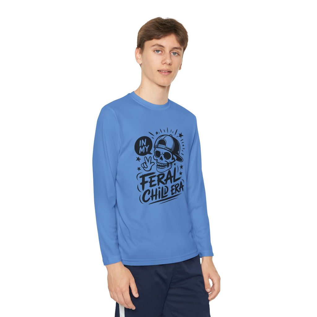 Youth Graphics Long Sleeve T-Shirt - In My Feral Child Era | Kids clothes by atgodanddesigns