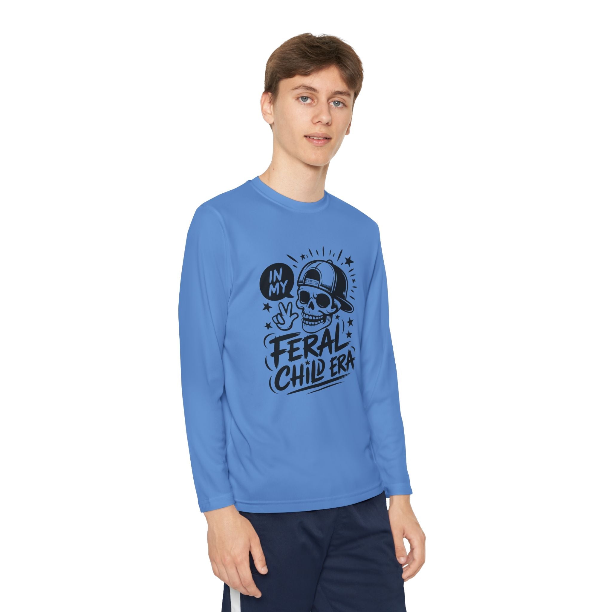 Youth Graphics Long Sleeve T-Shirt - In My Feral Child Era | Kids clothes by atgodanddesigns