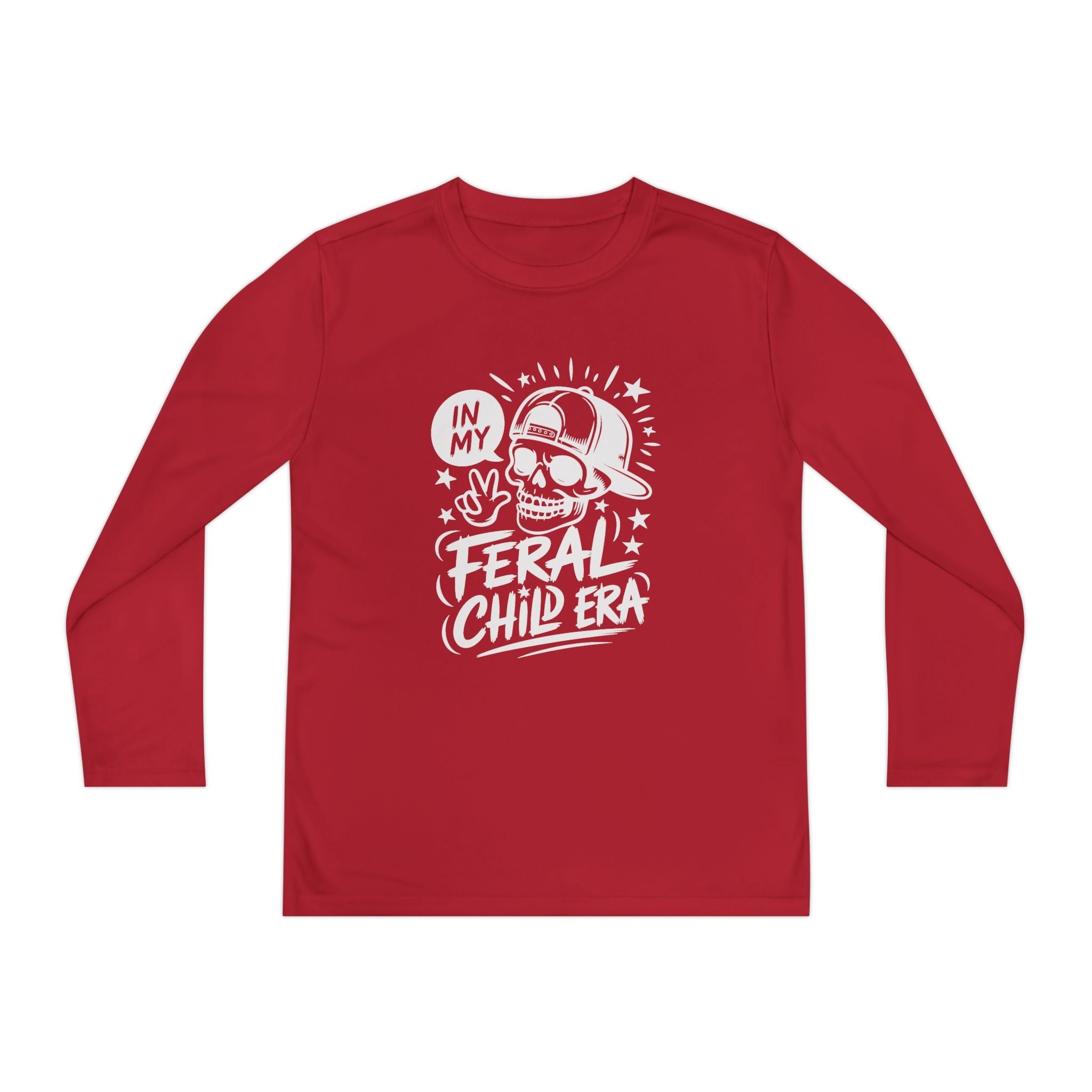 Youth Graphics Long Sleeve T-Shirt - In My Feral Child Era | Kids clothes by atgodanddesigns