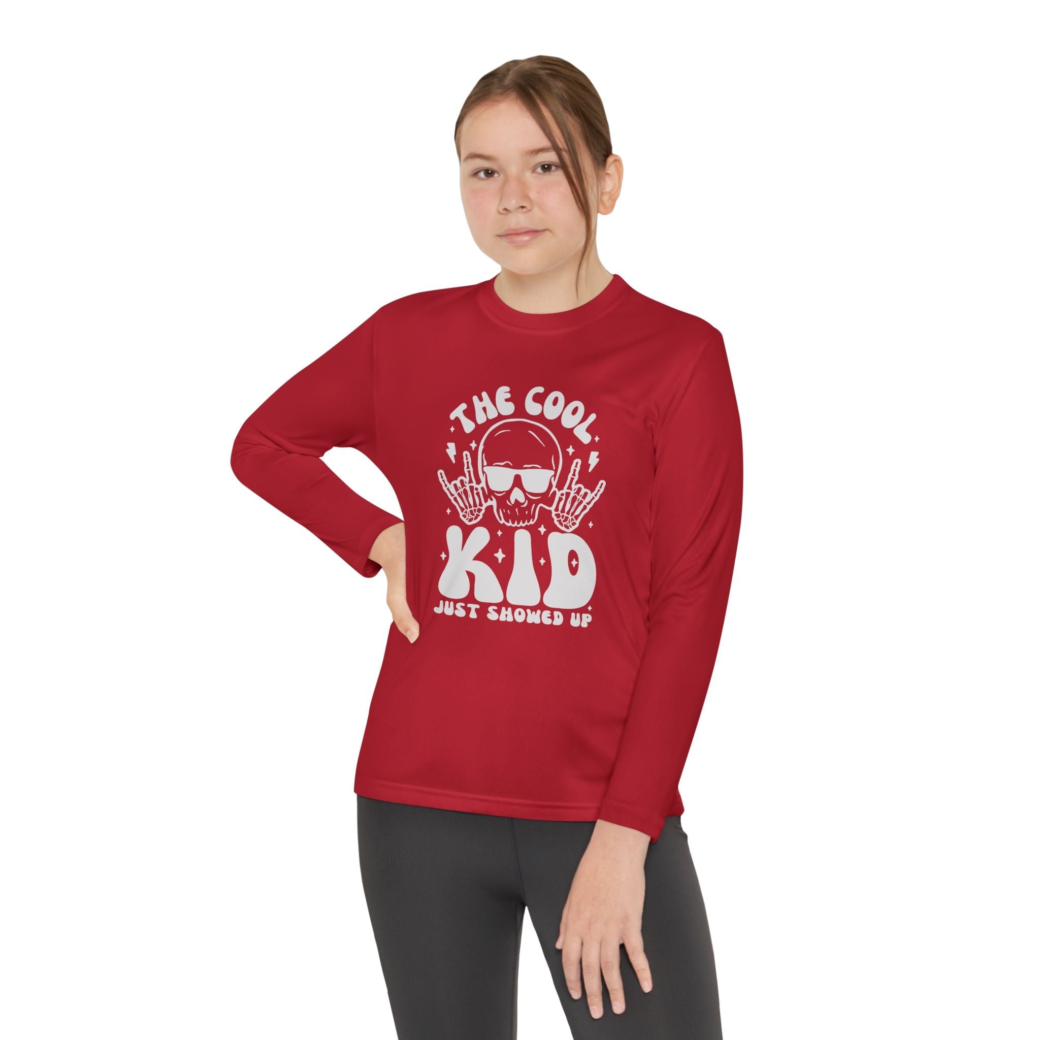 Youth Graphics Long Sleeve T-Shirt - The Cool Kid Just Showed Up | Kids clothes by atgodanddesigns
