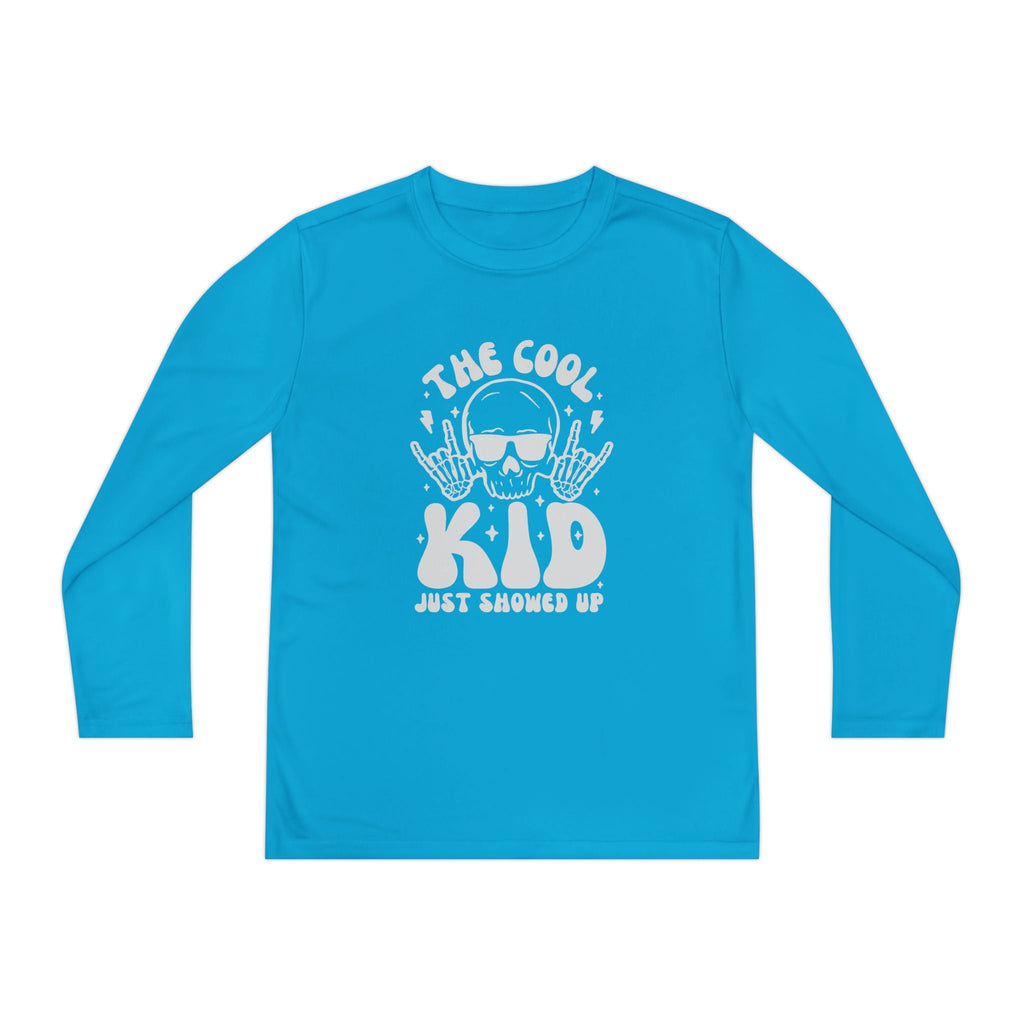 Youth Graphics Long Sleeve T-Shirt - The Cool Kid Just Showed Up | Kids clothes by atgodanddesigns