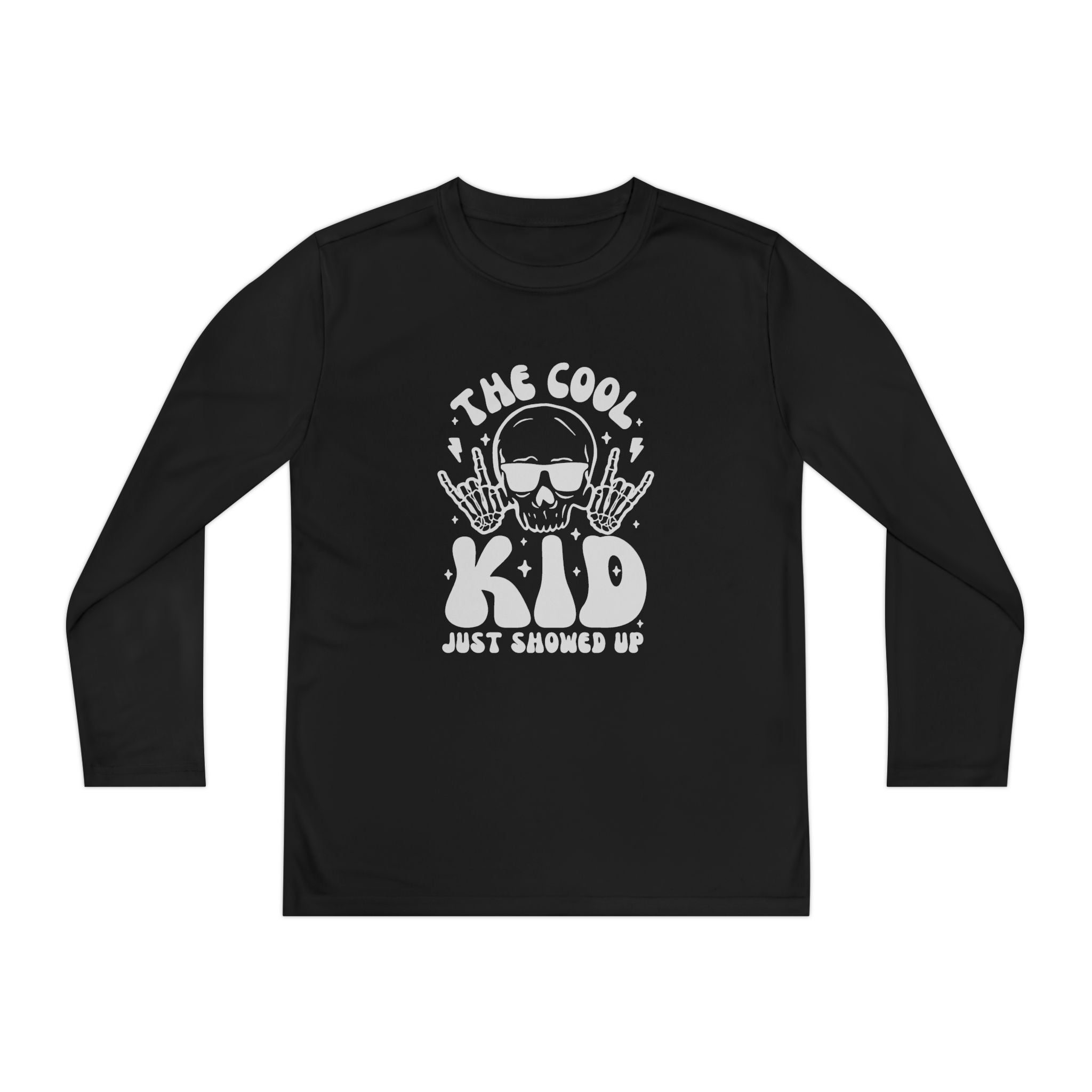 Youth Graphics Long Sleeve T-Shirt - The Cool Kid Just Showed Up | Kids clothes by atgodanddesigns