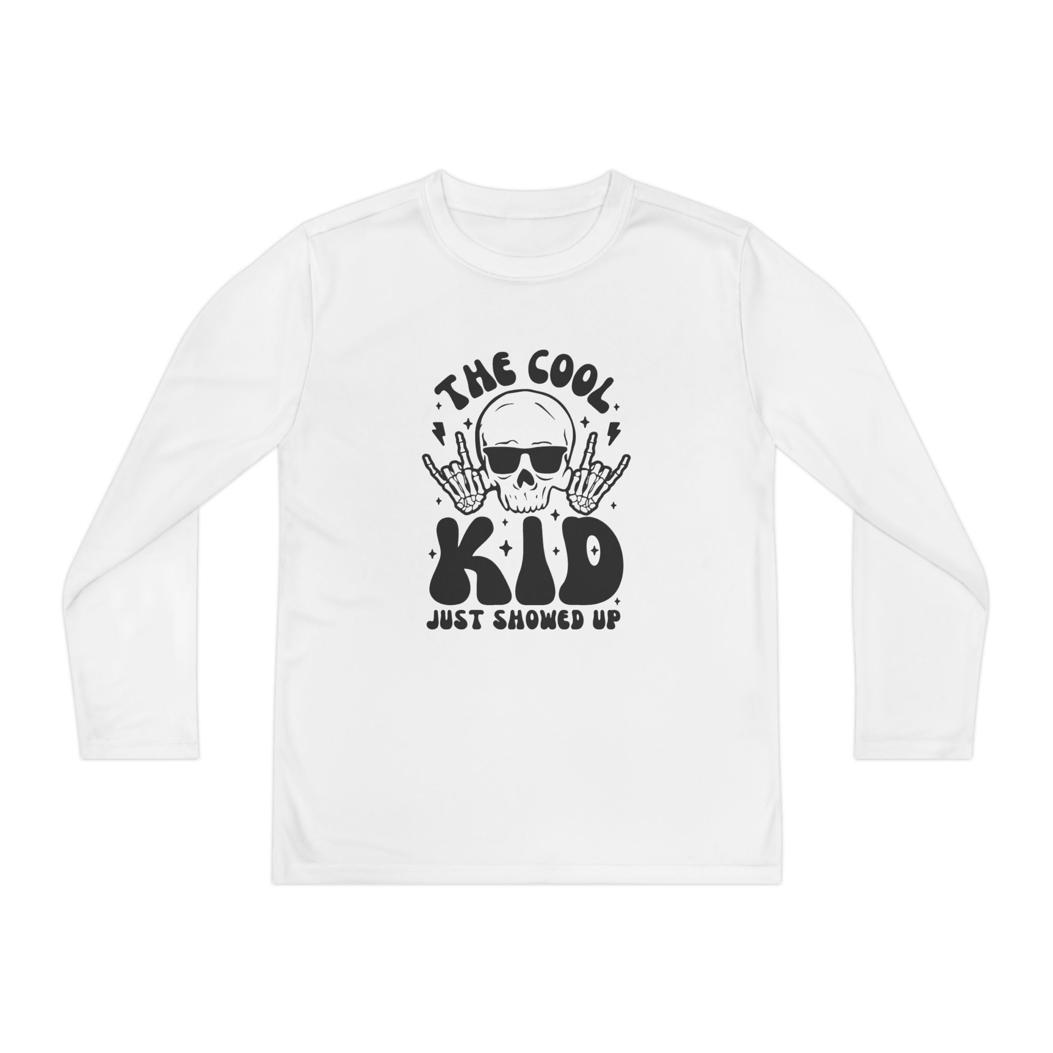 Youth Graphics Long Sleeve T-Shirt - The Cool Kid Just Showed Up | Kids clothes by atgodanddesigns