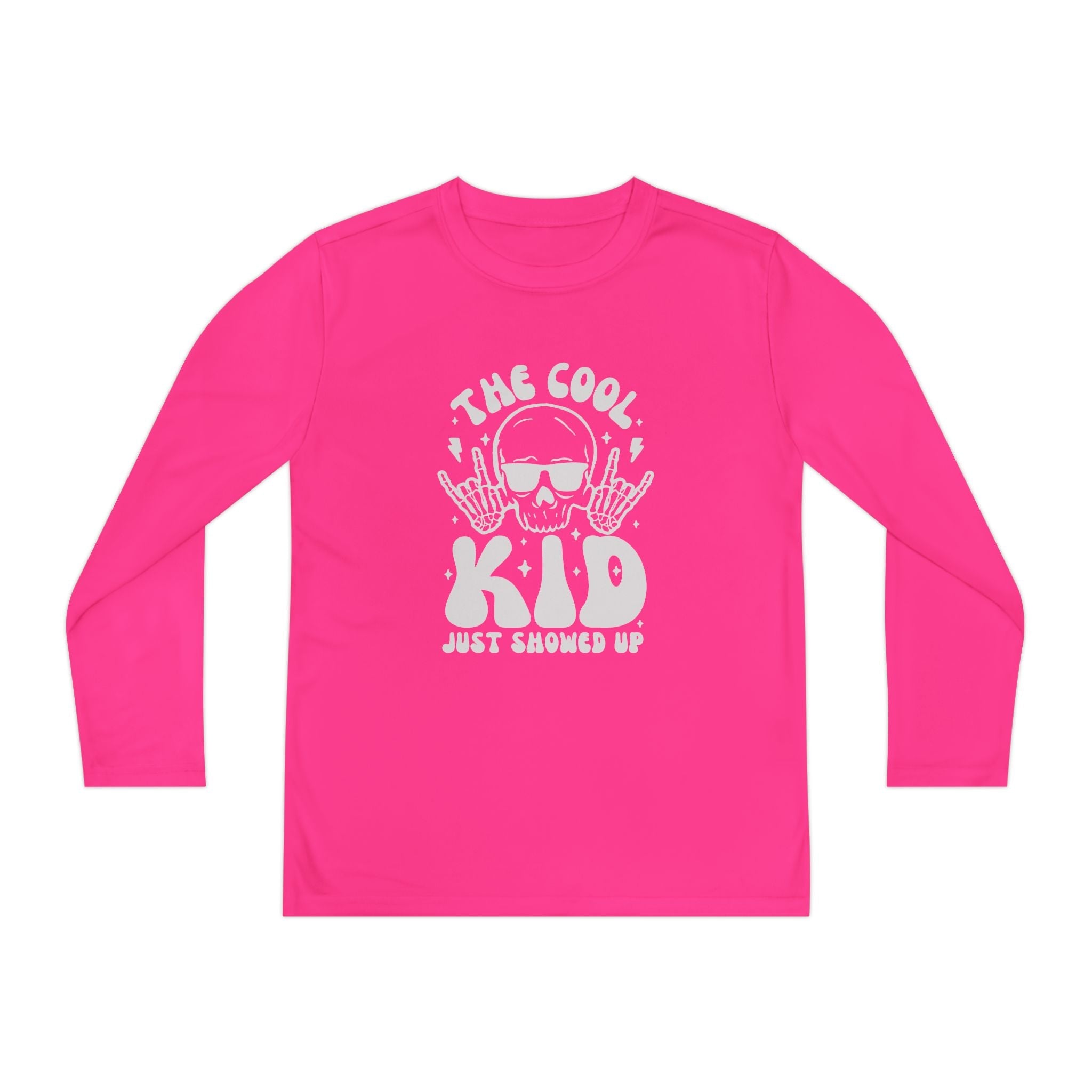 Youth Graphics Long Sleeve T-Shirt - The Cool Kid Just Showed Up | Kids clothes by atgodanddesigns
