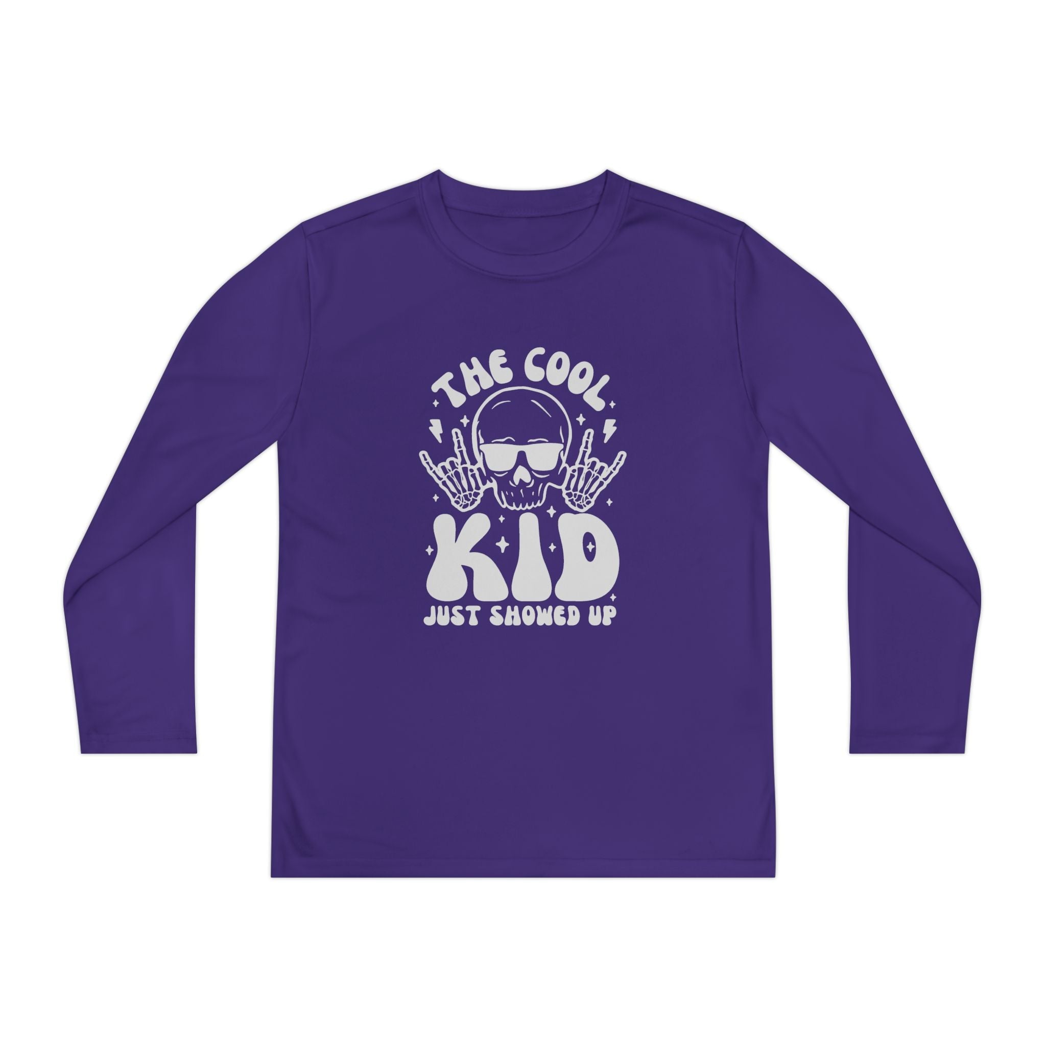 Youth Graphics Long Sleeve T-Shirt - The Cool Kid Just Showed Up | Kids clothes by atgodanddesigns