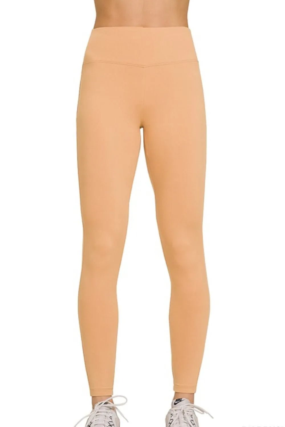 Zenana Microfiber Waistband Leggings | by atgodanddesigns